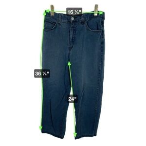 Vintage Armani Jeans W 33 Blues Factory Denim Straight Leg Made In Italy 1990's